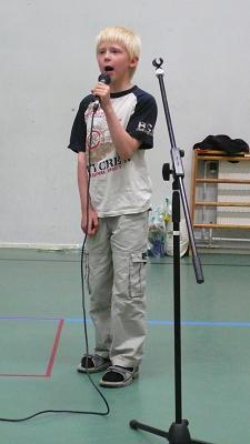 Laulaja esiintym�ss�